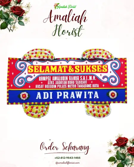 Papan Bunga Ucapan Selamat Rancateureup