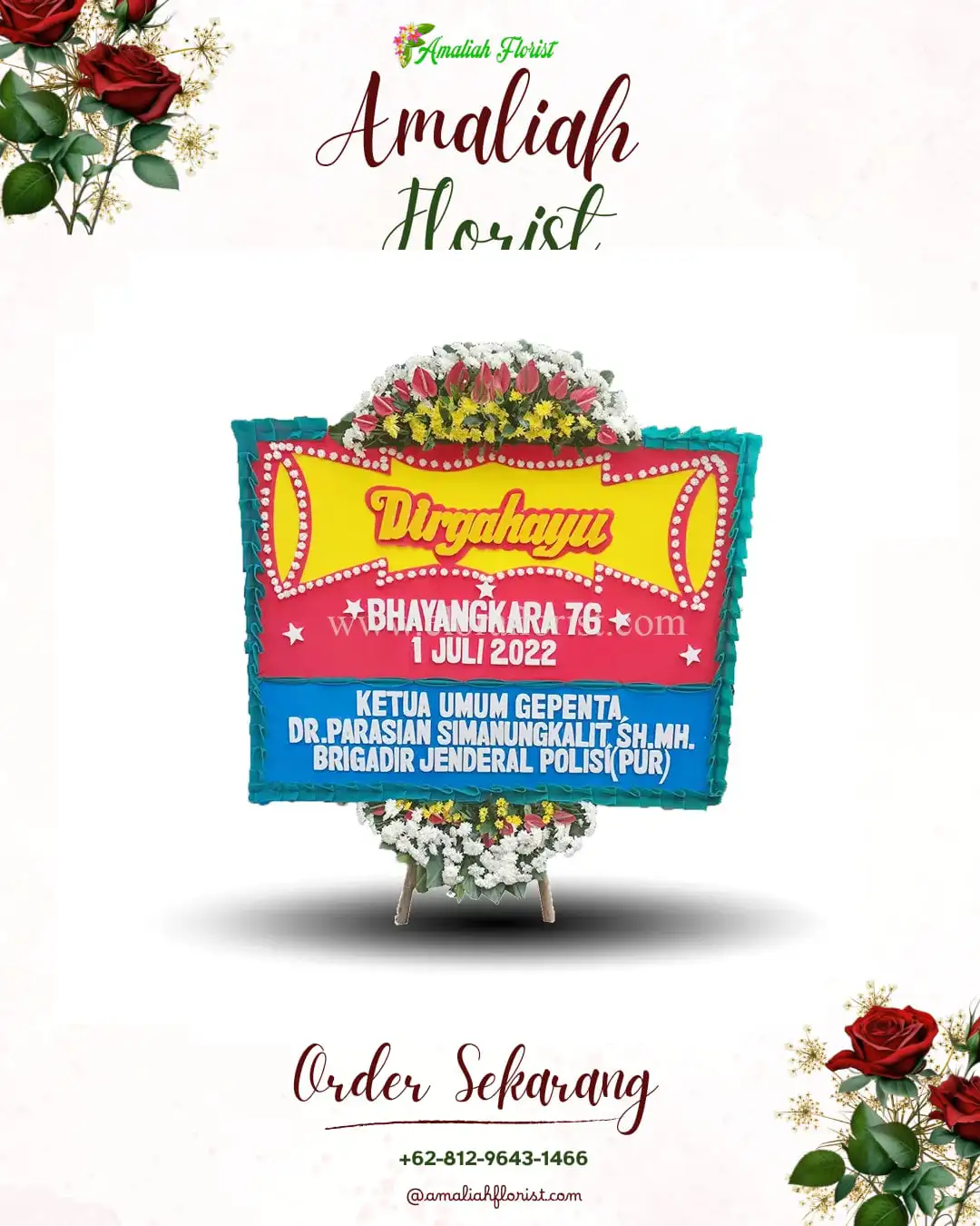 Papan Bunga HUT Ulang Tahun Rancateureup